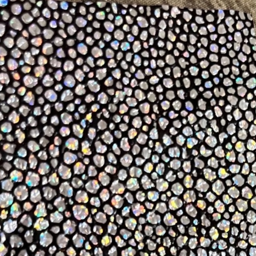 35 Shiny HOLOGRAPHIC Paper squares 6in(Rainbow color pebble US rare art wrap NEW